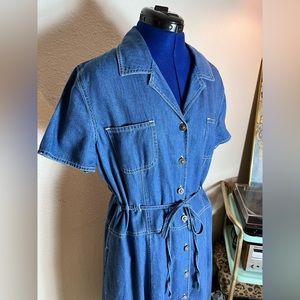 90’s vintage cotton denim dress.